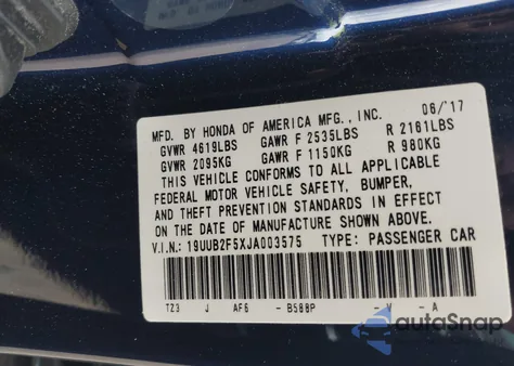 2018 Acura Tlx Tech Pkg из США, поврежденный, VIN 19UUB2F5XJA003575